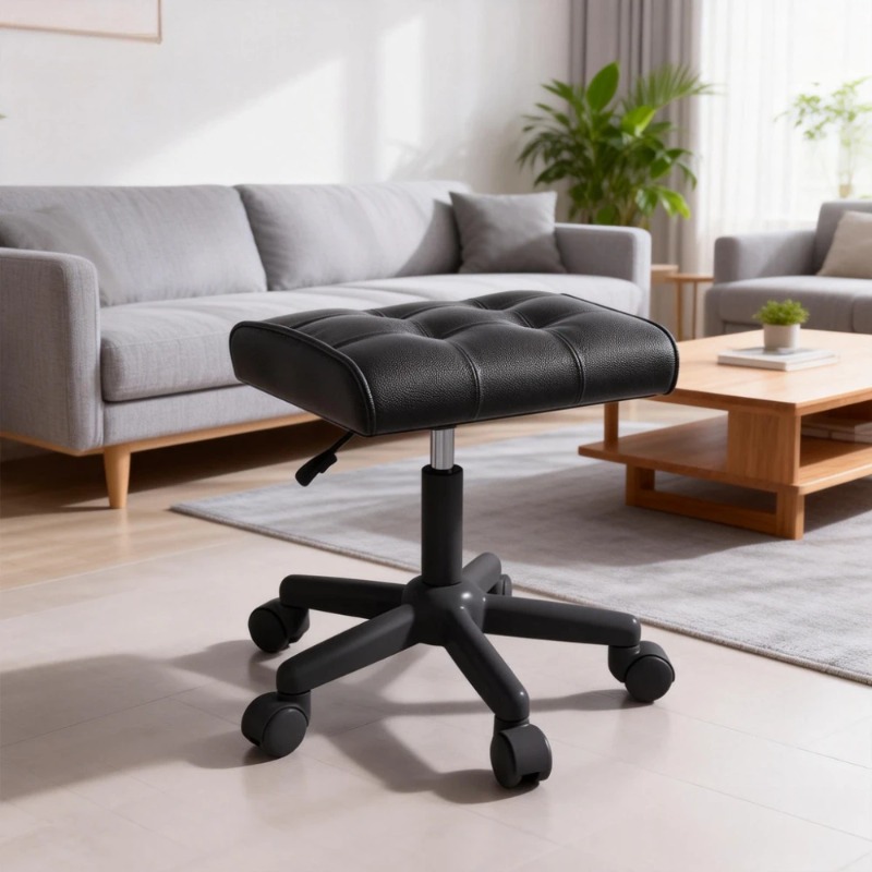 Office Furniture In China - Hoogteverstelbare voetensteun voor bureaustoel met wielen,