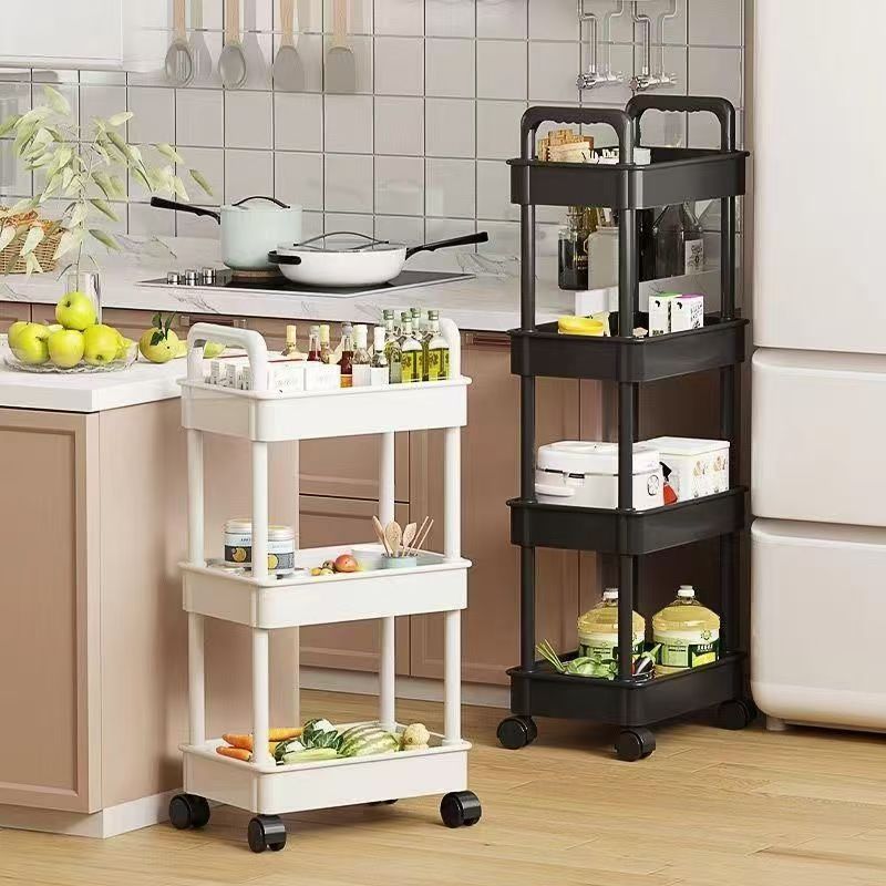 Book Cart Rolling - Keuken Multifunctionele Rolling Cart 3/4/5-Tier Mobiele
