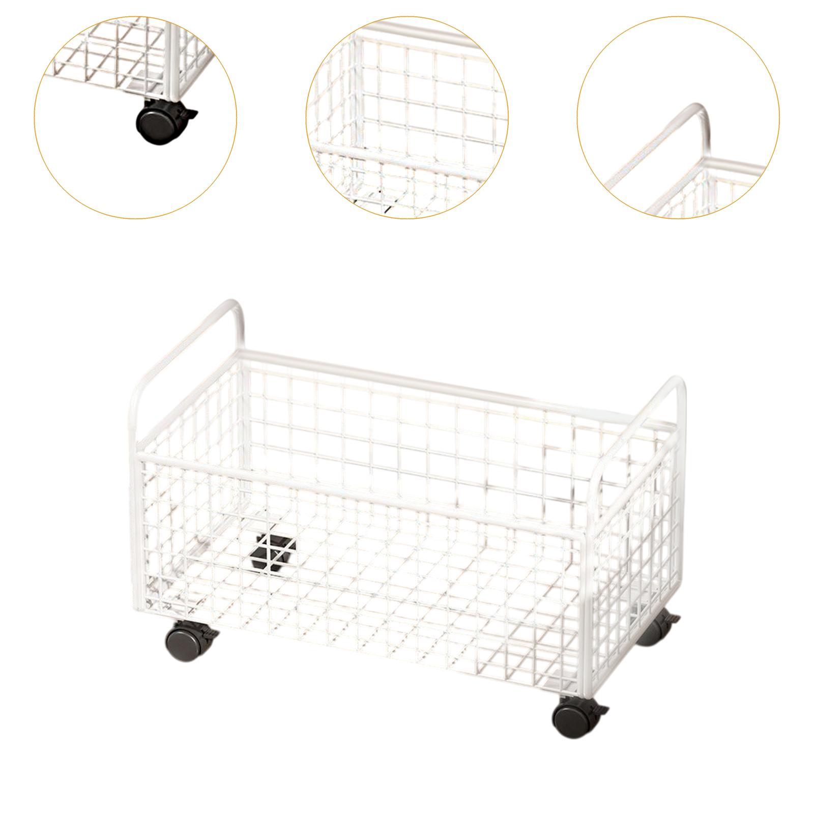 Book Cart Rolling - Opbergrolkasten onder bureau, ijzeren kar, multifunctionele