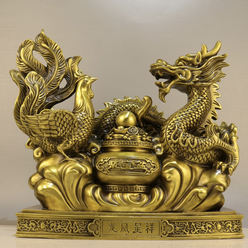 Office Furniture Phoenix - Messing en Phoenix Ornament Gouden Groene