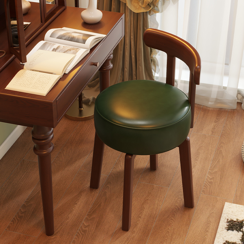 Office Furniture And Desks - Draaibare kapstoel van massief hout, lederen