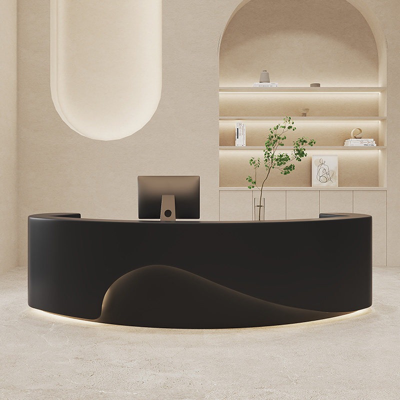 Boogvormige receptiebalie met  - Office Furniture Logo recensie en prijs