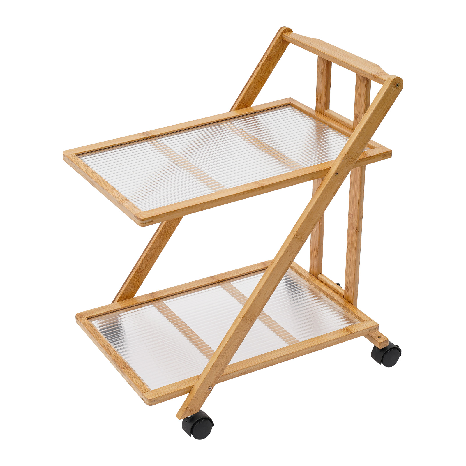 2-laags rollend karretje van b - Book Cart Rolling recensie en prijs