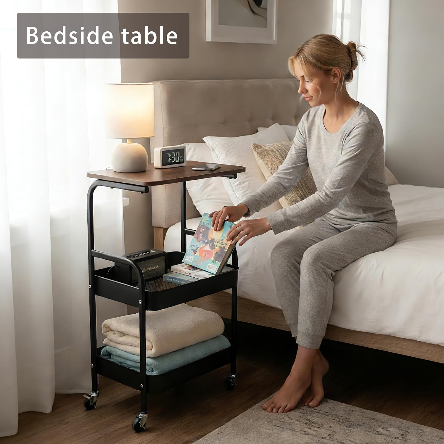 Mobiele, op wielen bewegende o - Book Cart Rolling recensie en prijs