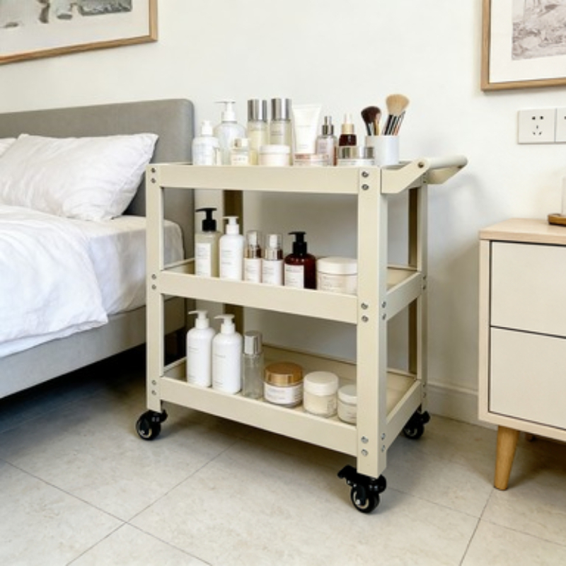 3-laags metalen opbergwagen, m - Book Cart Rolling recensie en prijs