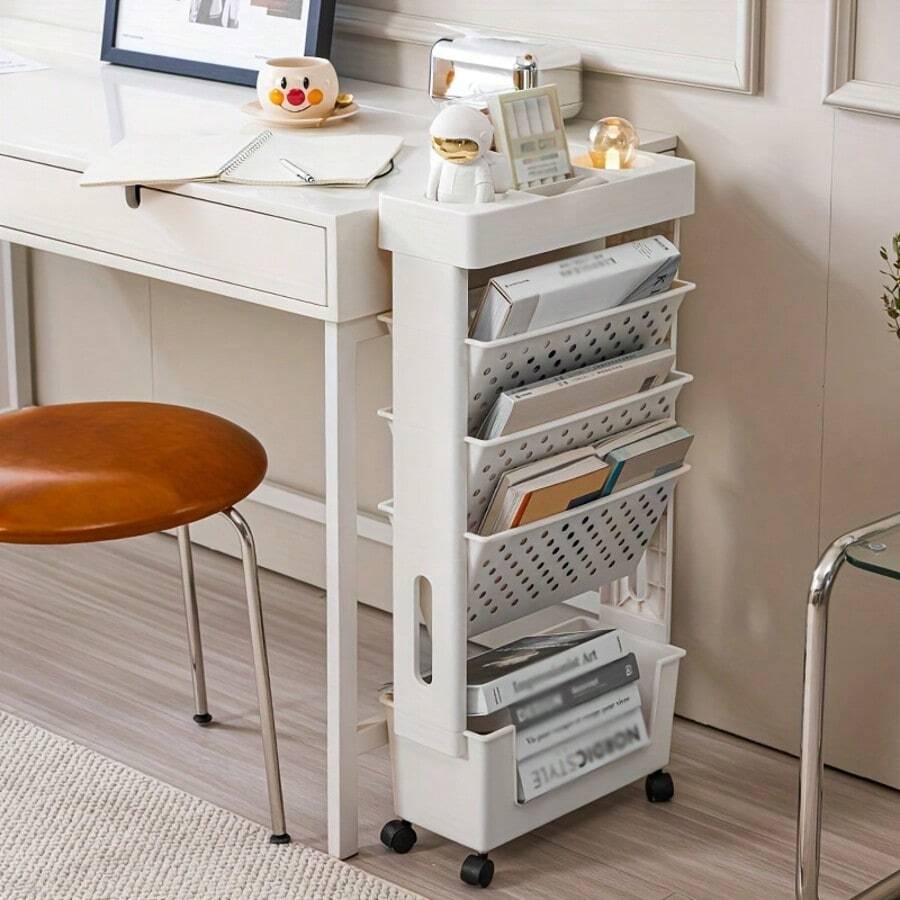 5-laags rollende opbergwagen m - Book Cart Rolling recensie en prijs