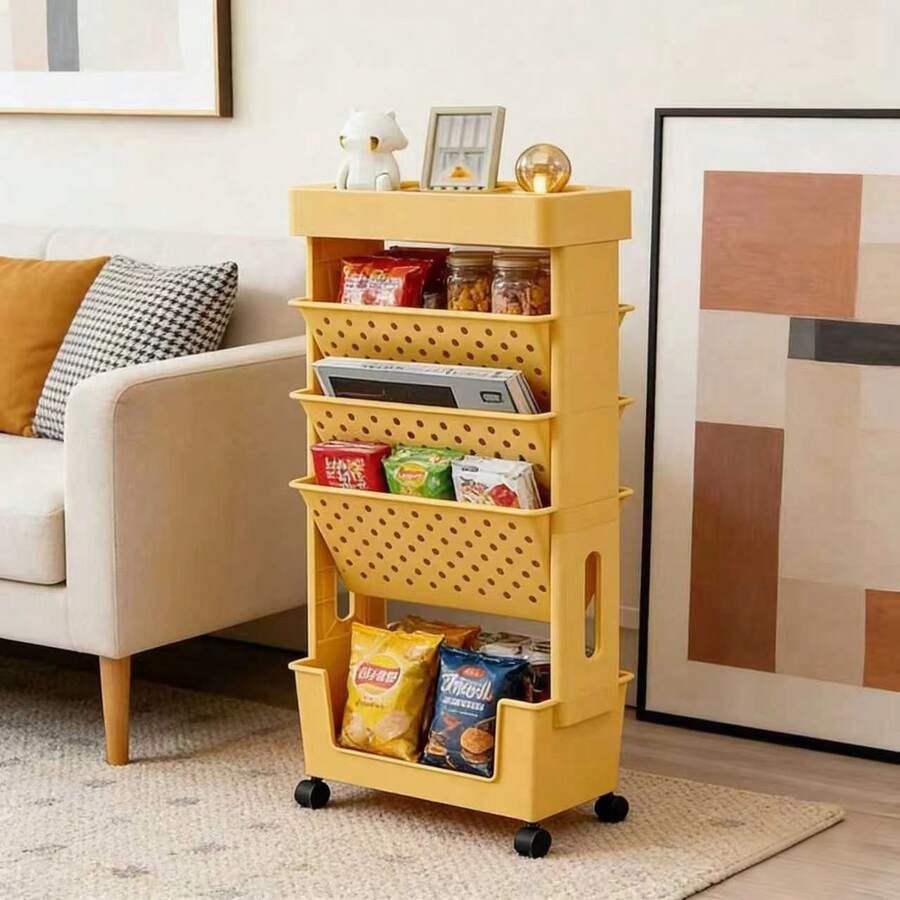 5-laags rollende opbergwagen m - Book Cart Rolling recensie en prijs
