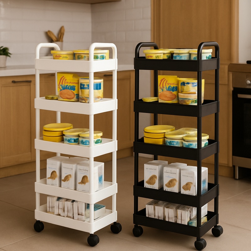 5-laags rollende opbergwagen m - Book Cart Rolling recensie en prijs