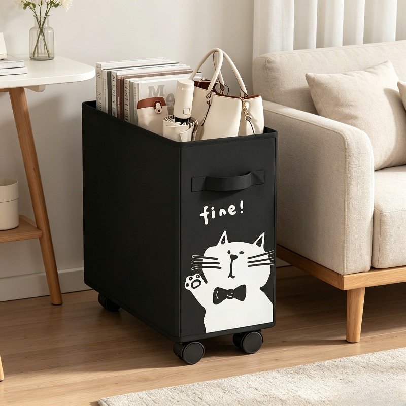 Opvouwbare opbergwagen onder h - Book Cart Rolling recensie en prijs
