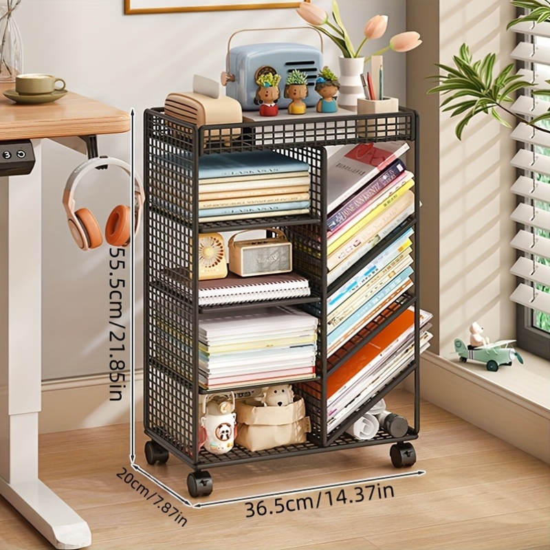 Rollende boekenwagen - Metalen - Book Cart Rolling recensie en prijs