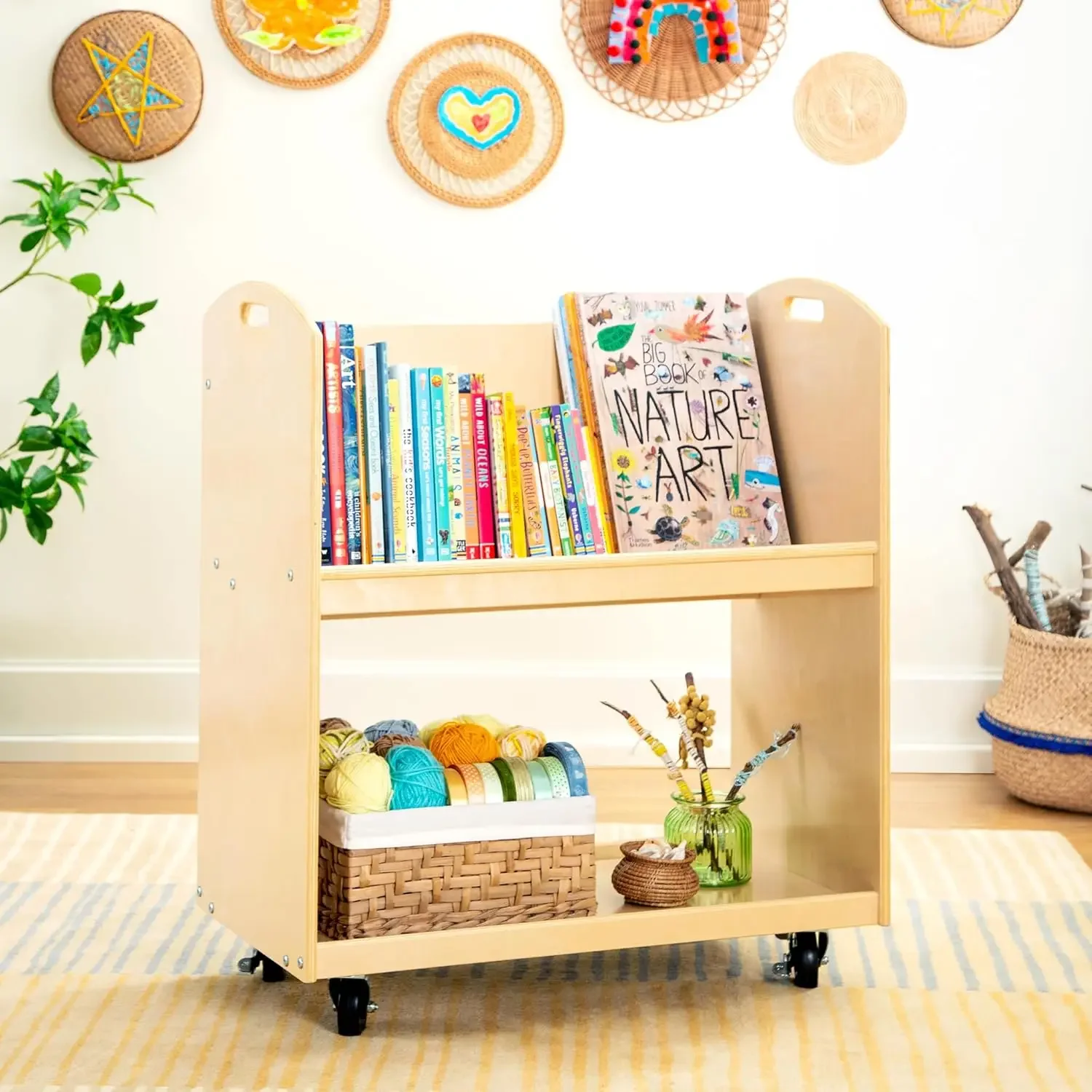 Boekenwagen voor kinderen - Na - Book Cart Rolling recensie en prijs